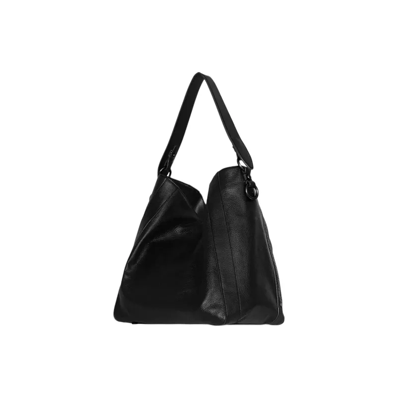 REBECCA MINKOFF Leather Hobo Bag Handbag Shoulder Bag Women's Black-1