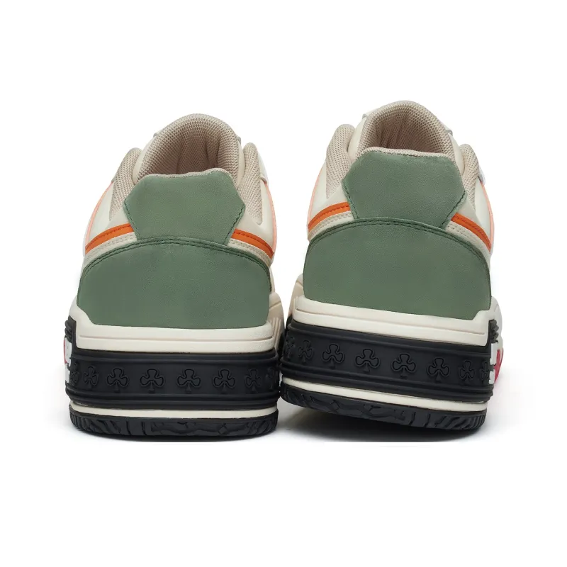 JEEP SPIRIT Anti Slip Wear Resistant Breathable Height Increasing Low Top Casual Skateboard Shoes Unisex Light Sandy-5