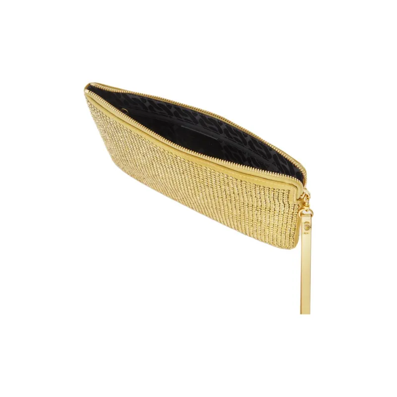 REBECCA MINKOFF Polyurethane Clutch Women's Gold-2