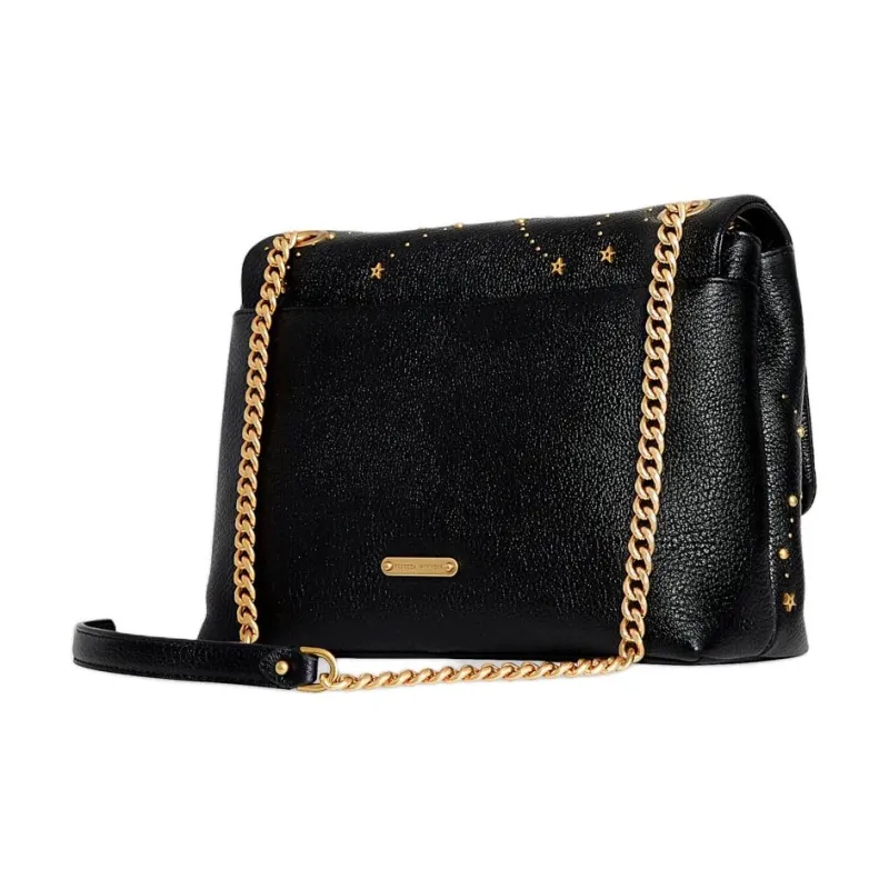 REBECCA MINKOFF Leather Shoulder Bag Crossbody Bag Women's Black/Blue-1