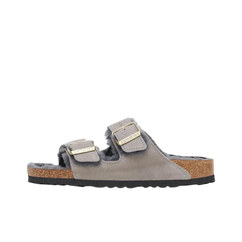 Birkenstock Slide Slippers Women's Lime Gray-0