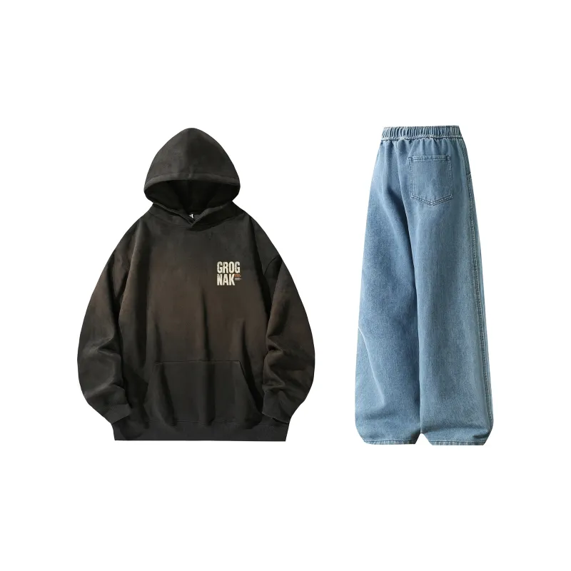 GROGNAK Sweatshirt Sets Unisex-17