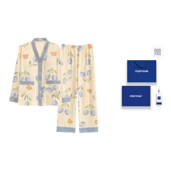 Floating Light Islands Pajama Set Women's Box Ecru