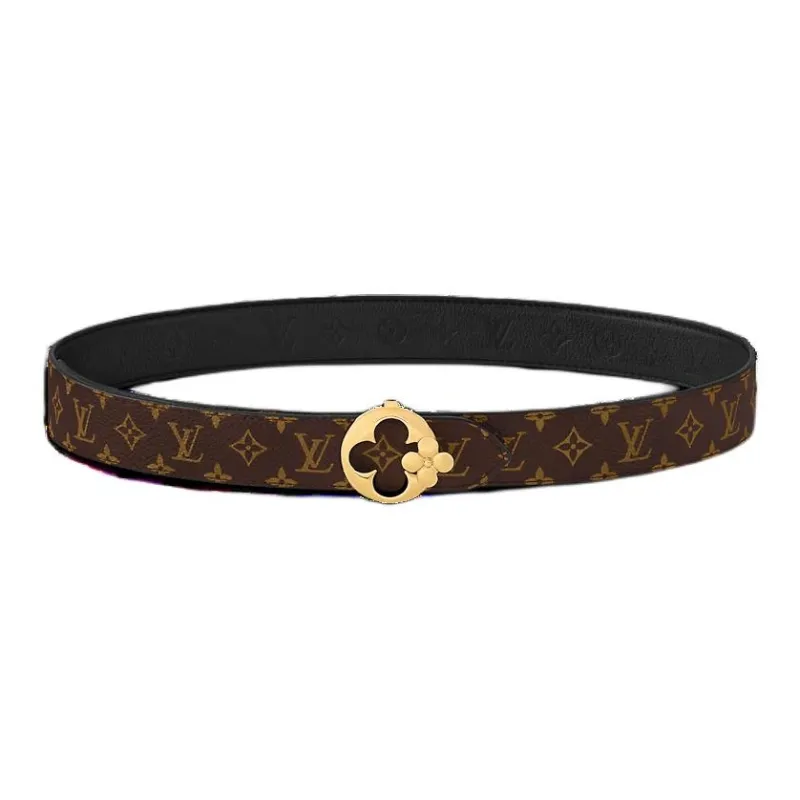 LOUIS VUITTON Lv Flowergram Round 30mm Reversible Belt-1