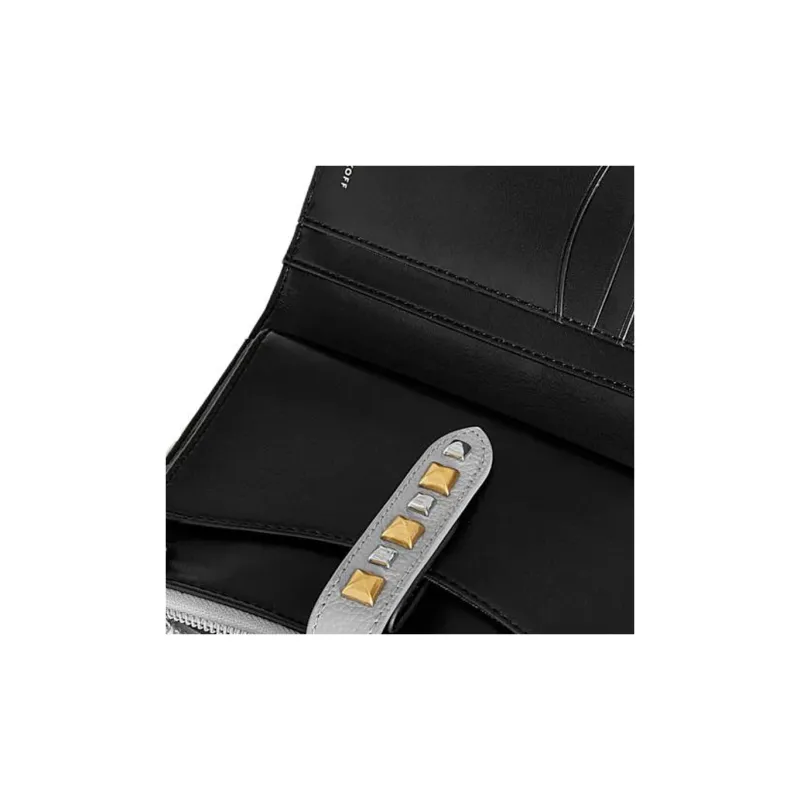 REBECCA MINKOFF Genuine Leather Wallet Women's Gray-3