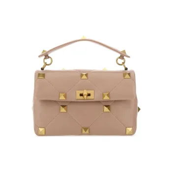 Valentino GARAVANI Lambskin Crossbody Bag, Shoulder Bag Women's Rose Nude Pink