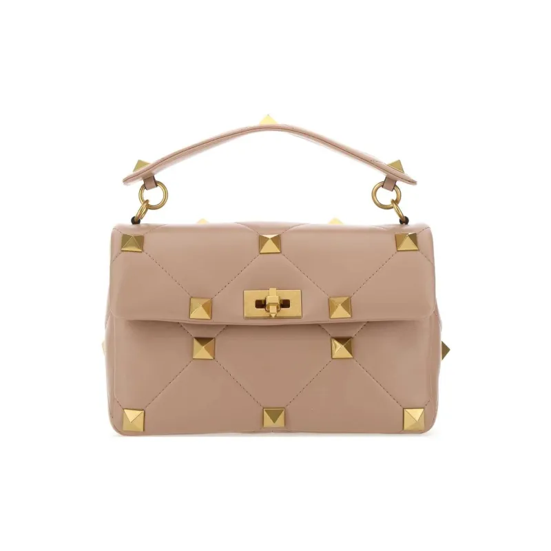 Valentino GARAVANI Lambskin Crossbody Bag, Shoulder Bag Women's Rose Nude Pink-0