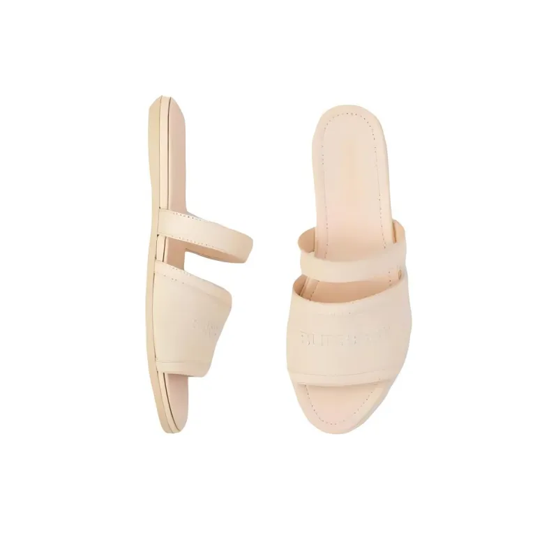 Burberry Other Abrasion-Resistant One-Strap Sandal Women's Nude-4
