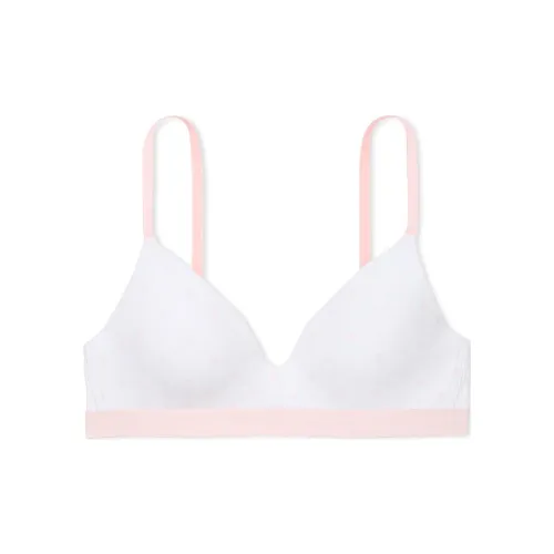 Victoria's Secret The T-shirt Lightly Lined Wireless Bra / Print Bra Women's Pink White