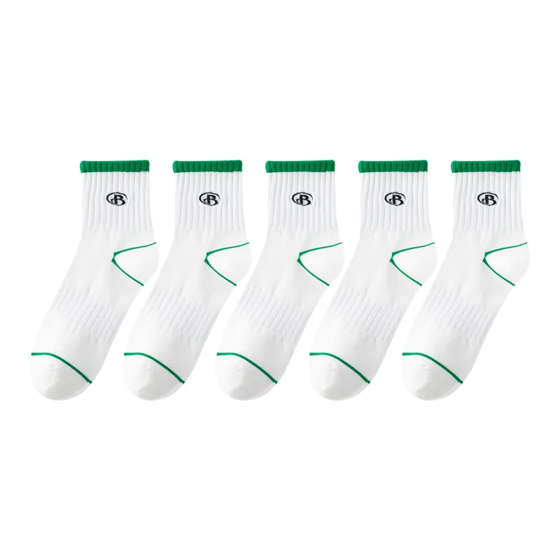 XXLLG Mid Calf Socks Men 5 Pack-0
