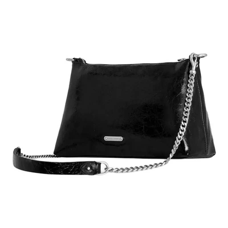 REBECCA MINKOFF Leather Crossbody Bag Shoulder Bag Women's Black-1