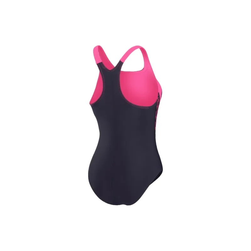 Speedo Hyperboom Racerback One-piece Swimsuit Women's Blue Pink-1