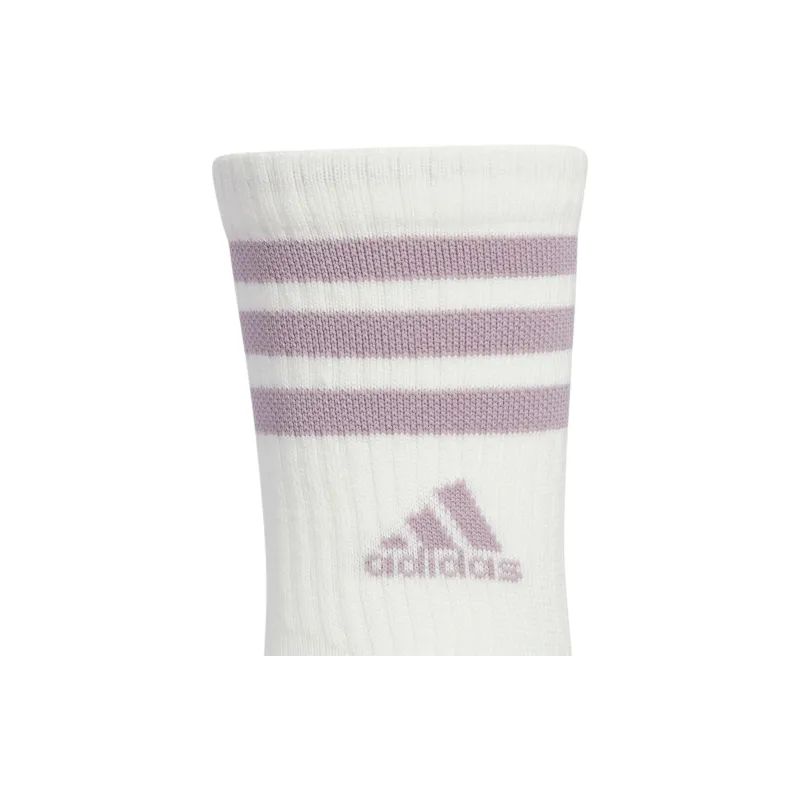 Adidas CUSHIONED 3-STRIPES CREW SOCKS 3-PACK Mid-Calf Socks Women's 3 Pack-3