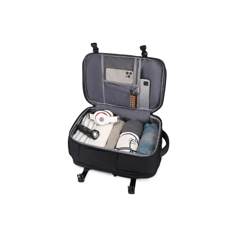Victorian Traveler Polyester Backpack Men Black-3