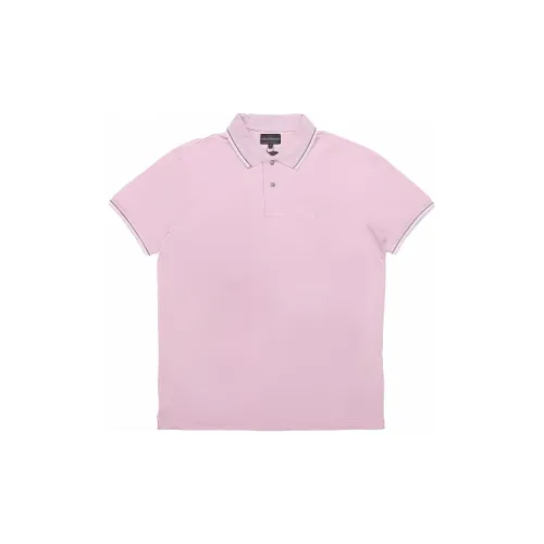 EMPORIO ARMANI Polo Shirts Men Dusty Pink