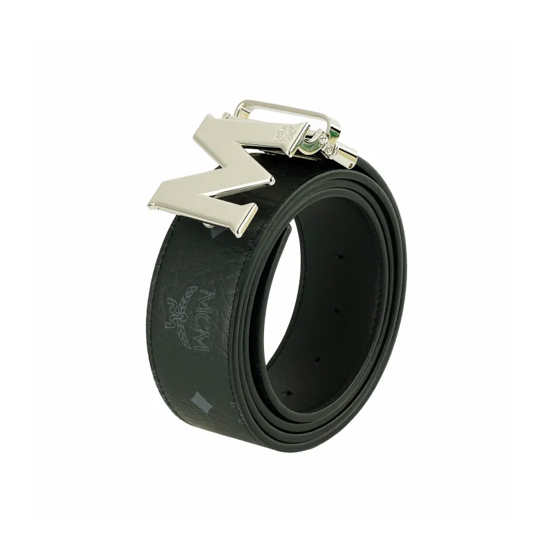MCM Logo print Branded buckle Belt-2