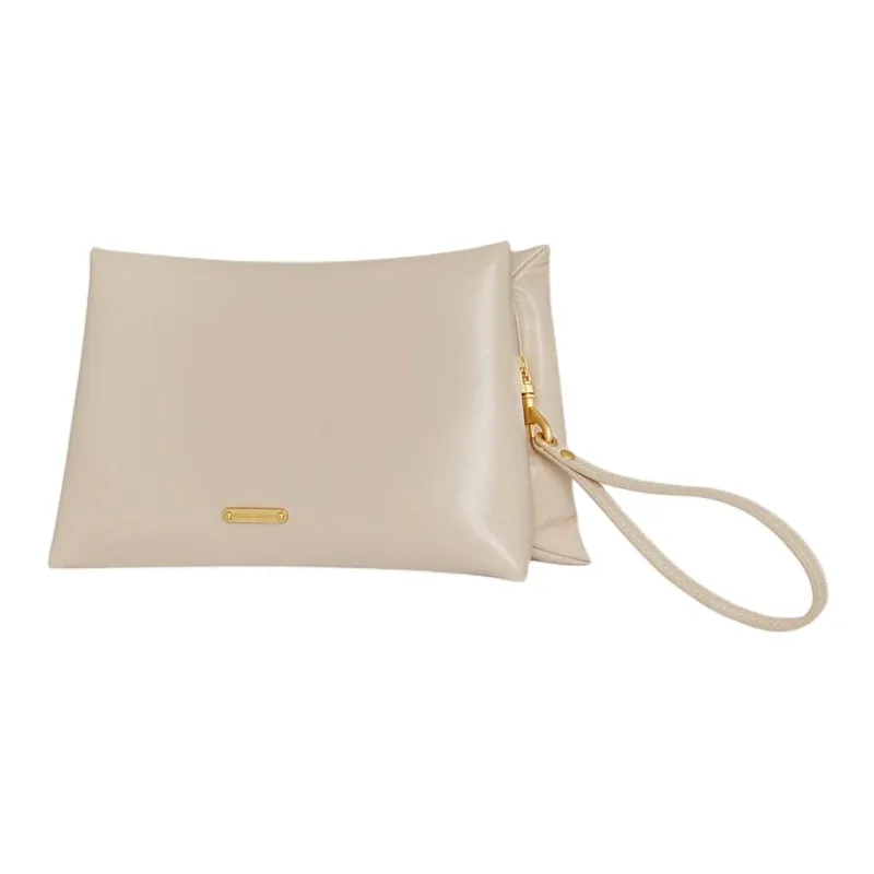 REBECCA MINKOFF Polyurethane Clutch Women's Stone Gray-1