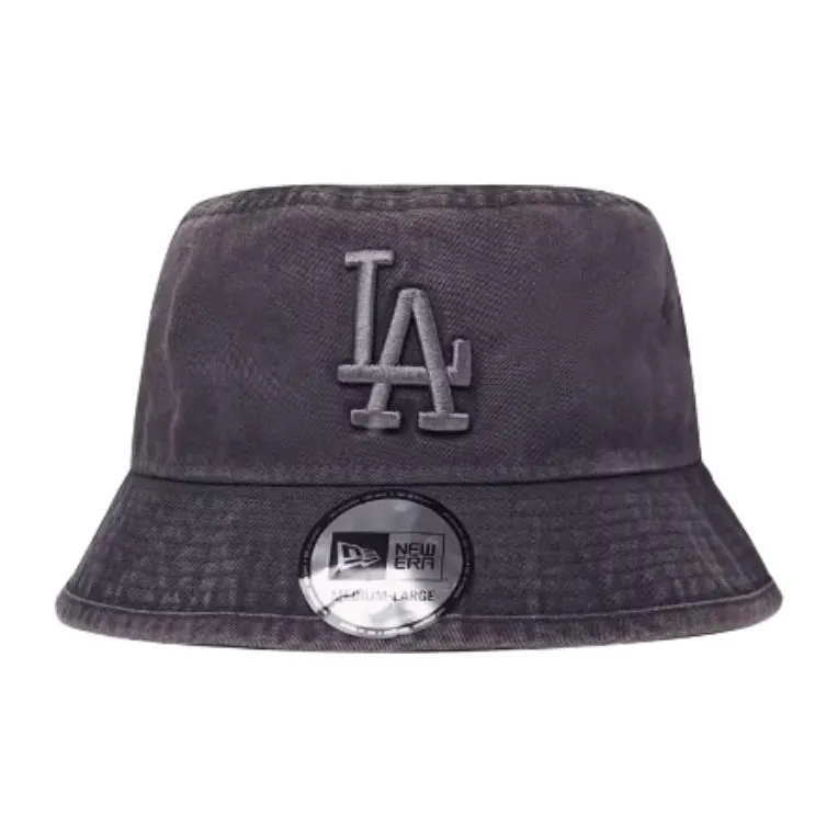 New Era Denim Bucket Hats Unisex Dark Gray-1