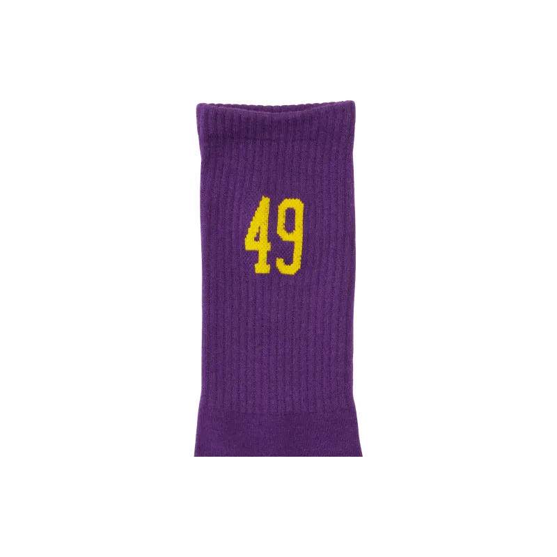Onitsuka Tiger MIDDLE SOCKS Mid Calf Socks Unisex 1 Pack Purple-3