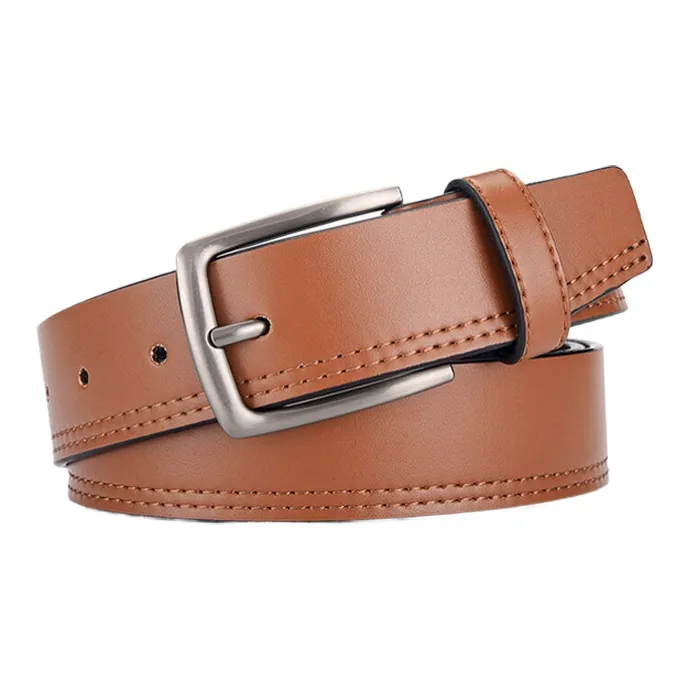 CARTELO Cow Split Leather Belts Unisex Width 3.5cm Gift Box Set-4