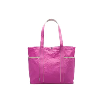 Lululemon Recycled Nylon Tote Bag Shopping Bag Shoulder Bag Handbag Regular Unisex Pink Adjustable Bone