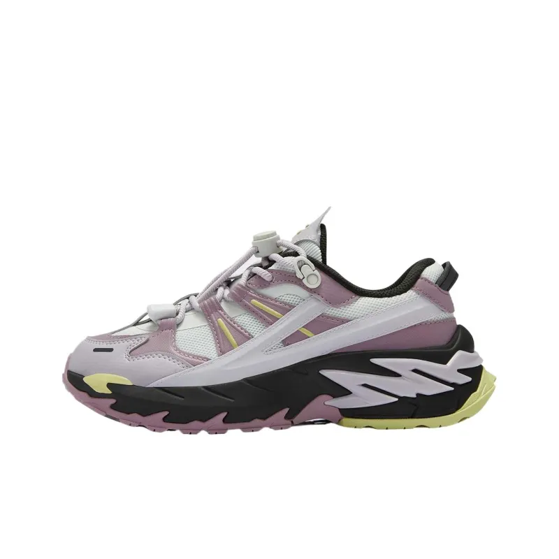 FILA FUSION Slip Resistant Low Top Casual Shoes Women's Lilac Gray Purple-0