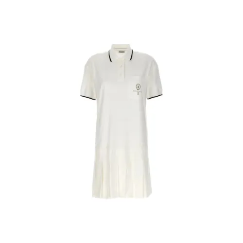 Brunello Cucinelli Short-Sleeved Dresses Women's White