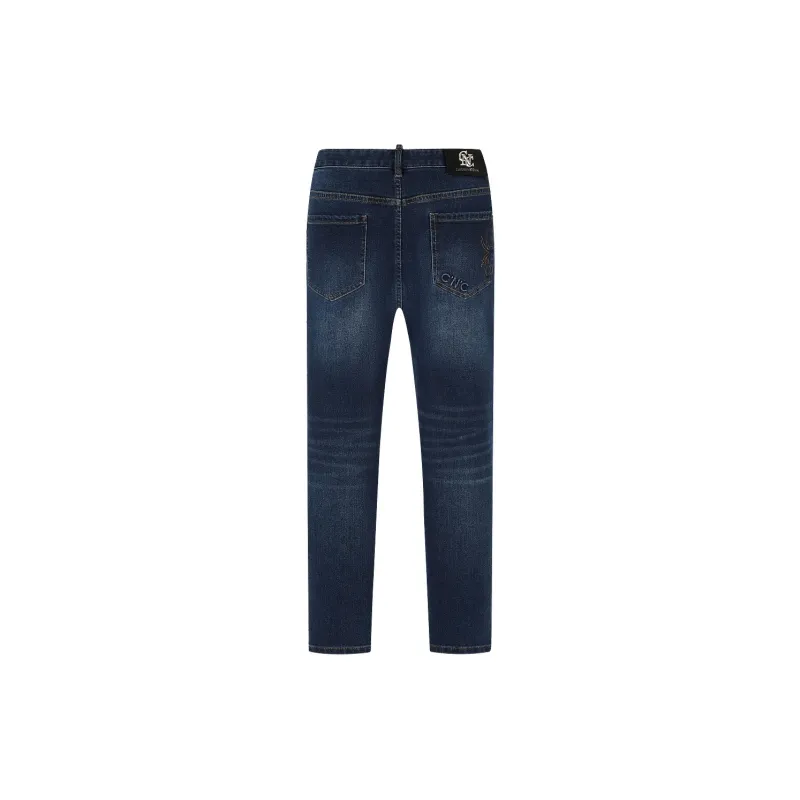 C'N'C Rhythm Party Series Fall And Winter Washable Jeans Men-8