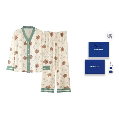 Floating Light Islands Pajama Set Women's Box Apricot