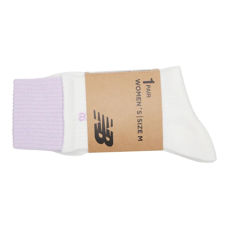New Balance Knee-High Socks Women's 1 Pack White/Purple-4