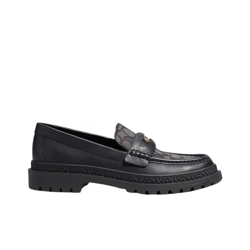 COACH Monogram Jacquard Loafers-1
