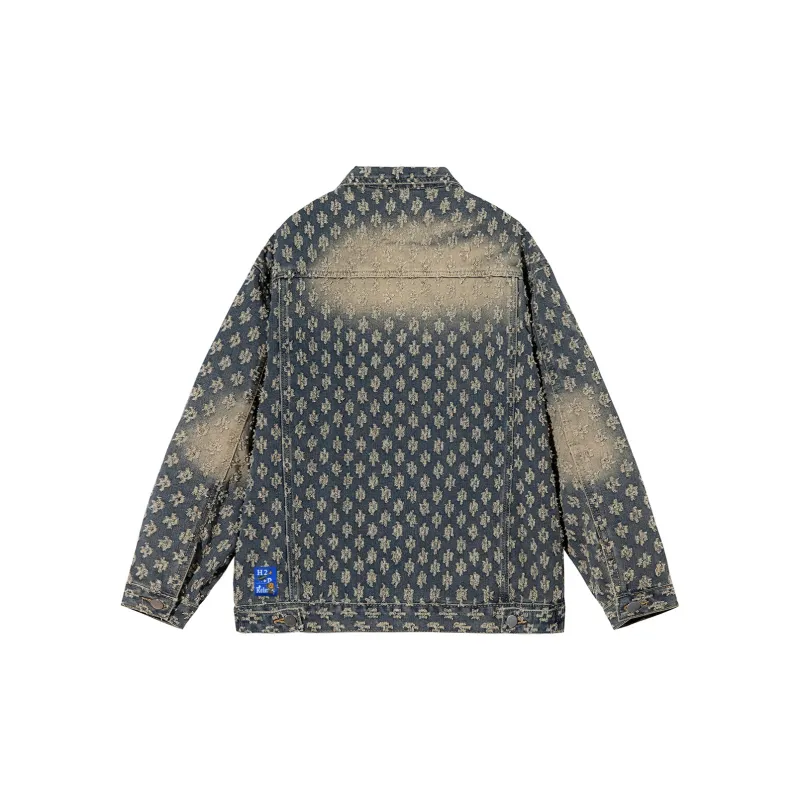 H2P Denim Jacket Unisex Yellow Mud-1
