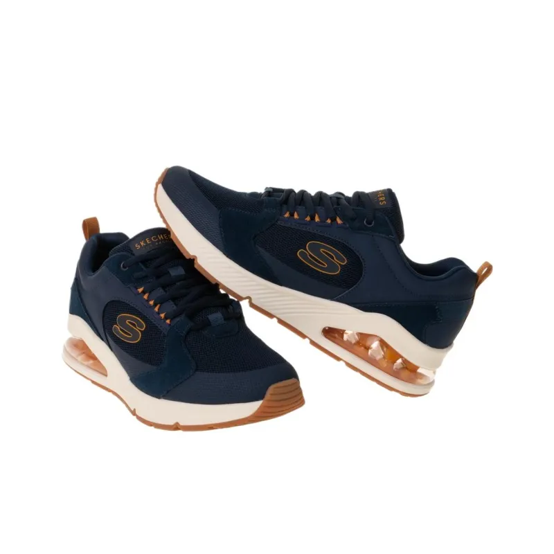 Skechers Abrasion Resistant Breathable Low Top Training Shoes Men Blue-3