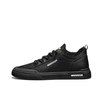 Warrior Slip on Slip on Shoes Anti Slip And Wear Resistant Lightweight Low Top Skateboard Shoes Men Black