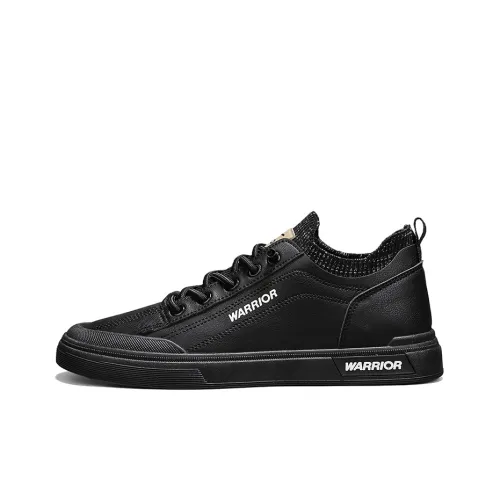 Warrior Slip on Slip on Shoes Anti Slip And Wear Resistant Lightweight Low Top Skateboard Shoes Men Black