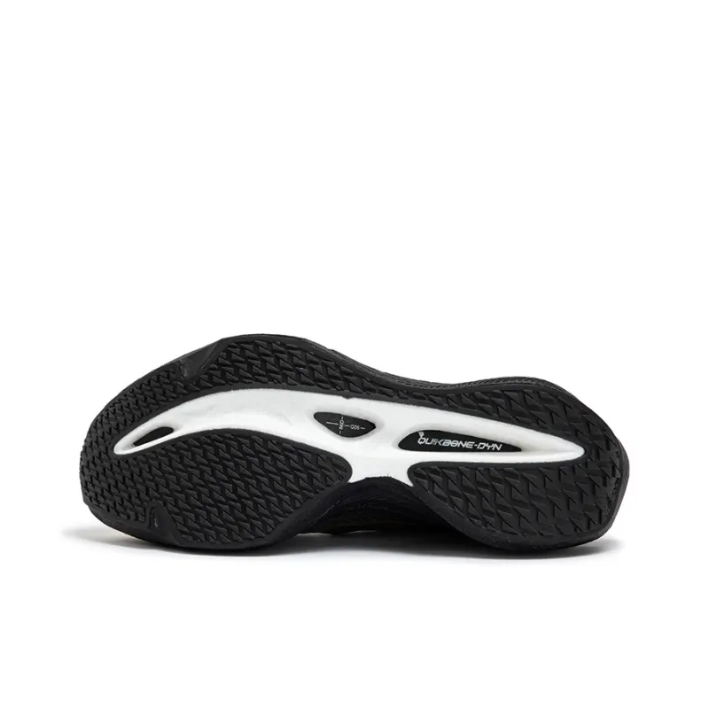 361° Cushioning Anti Slip Wear Resistant Breathability Low Top Running Shoes Unisex Black Gold-4