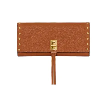 REBECCA MINKOFF Leather Wallet Women's Caramel Brown