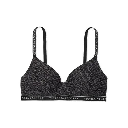 Victoria's Secret The T-shirt Lightly Lined Wireless Bra / Print Bra Women's Black