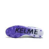KELME MG Rubber Short Studs Wear-Resistant Slip-Resistant Soccer Shoes Men White Purple Master 2.0