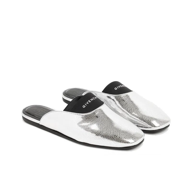 Givenchy Women's Bedford Flat Mule 'Silvery'-2