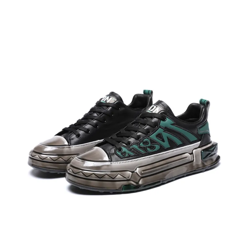 Devanro Moisture-Wicking Wear-Resistant Breathable Slip-Resistant Low-Top Skateboard Shoes Men-6