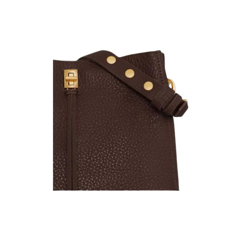 REBECCA MINKOFF Genuine Leather Shoulder Bag Crossbody Bag Women's Dark Brown-3