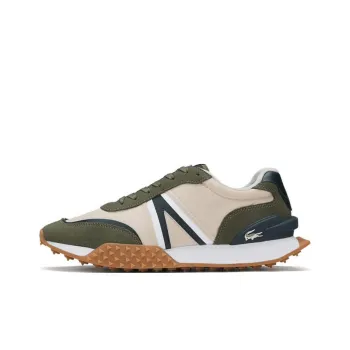 LACOSTE Low Top Casual Shoes Men Beige Green