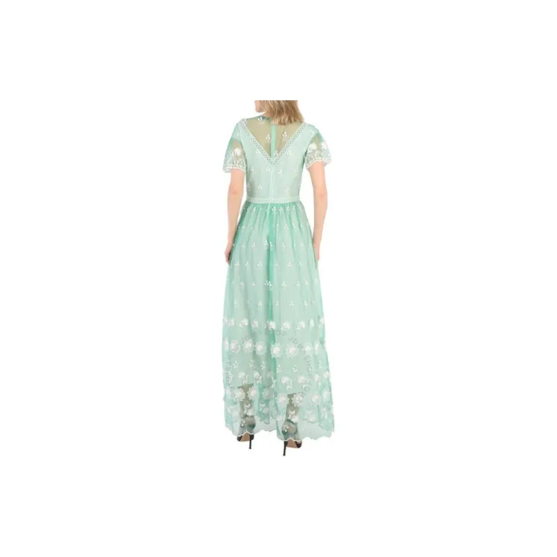 Burberry Short-Sleeved Dresses Women's Green-1