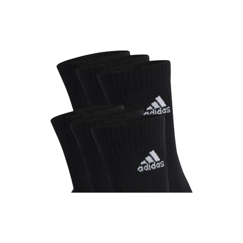 Adidas C SPW CRW 6P Mid Calf Socks Men's 6 Pack Black-1