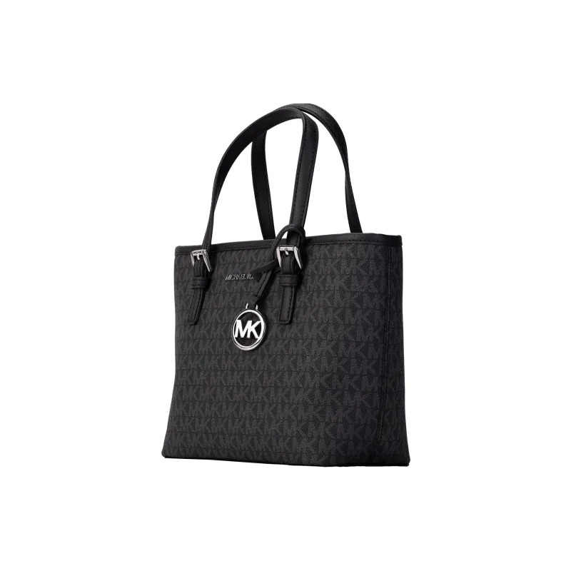 MICHAEL KORS Jet Set PVC Tote Bag, Shopping Bag, Handbag, Shoulder Bag, Crossbody Bag Mini Women's Black-4