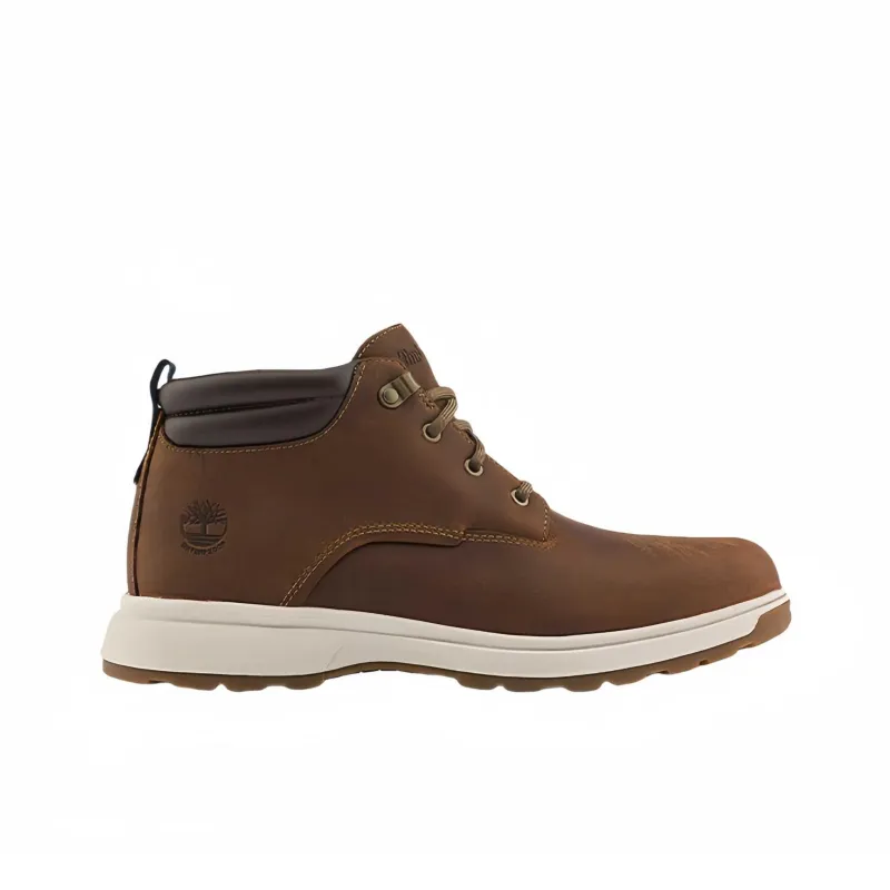 Timberland Waterproof Short Mid Calf Outdoor Boots Medium Heel 3 5cm Men Rusty Red-1