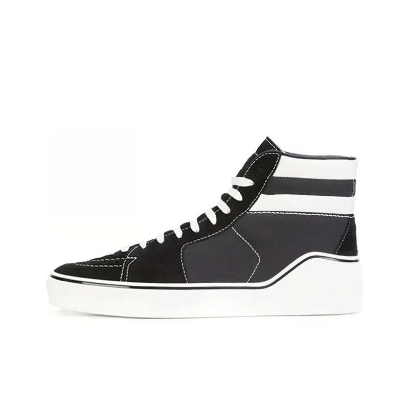 GIVENCHY High Top Stylish Skateboarding Shoes Men's Black White-0