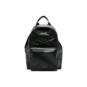 PHILIPP PLEIN Calfskin Backpack Men Raven