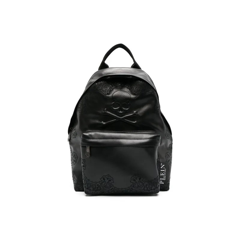 PHILIPP PLEIN Calfskin Backpack Men Raven-0
